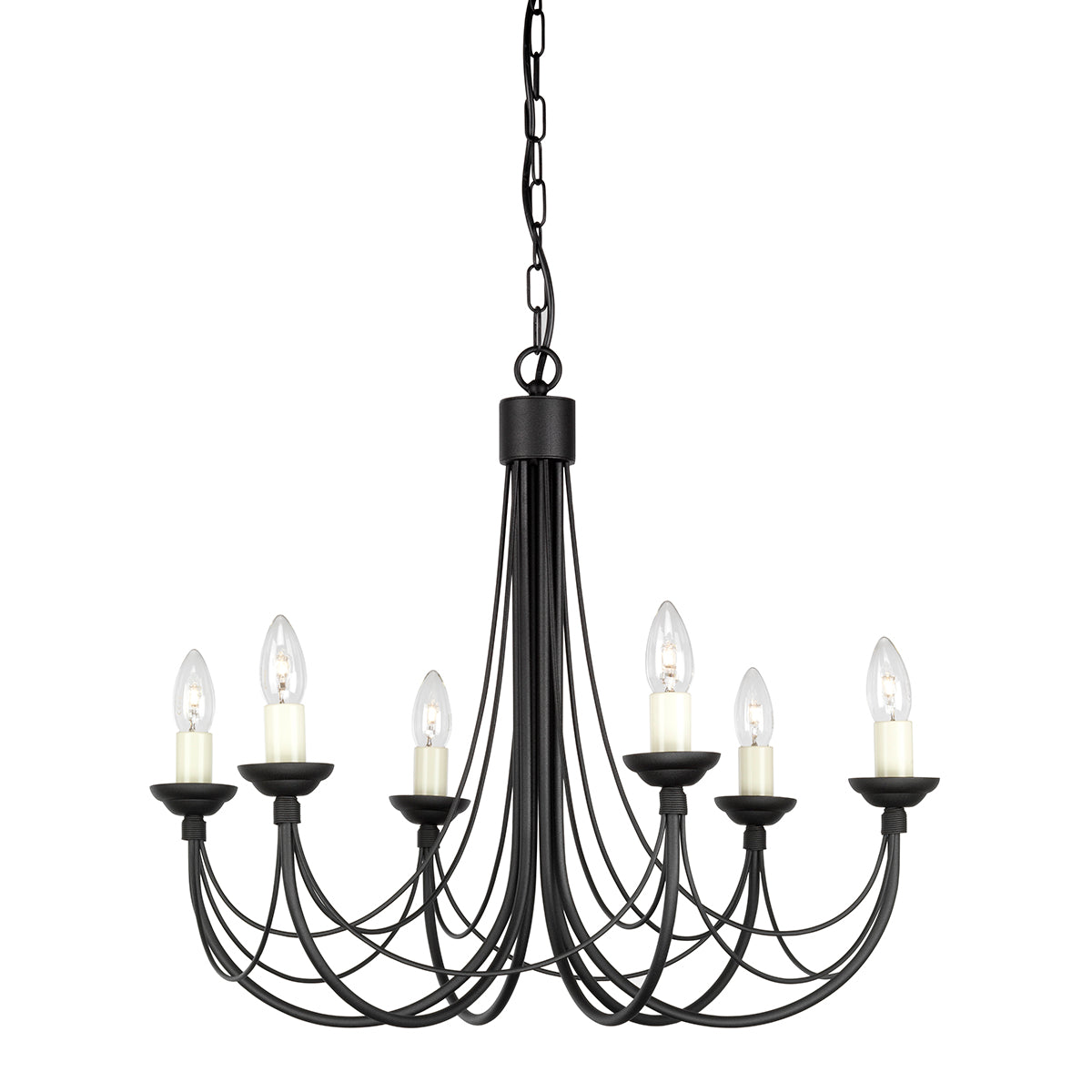 Carisbrooke 6-Light Gothic Chandelier (Convertible)