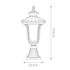 Chicago 1 Light Small Pedestal Lantern