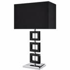 Zlin Black Crystal Table Lamp (No Shade)