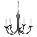 Chartwell Black 5-Light Chandelier