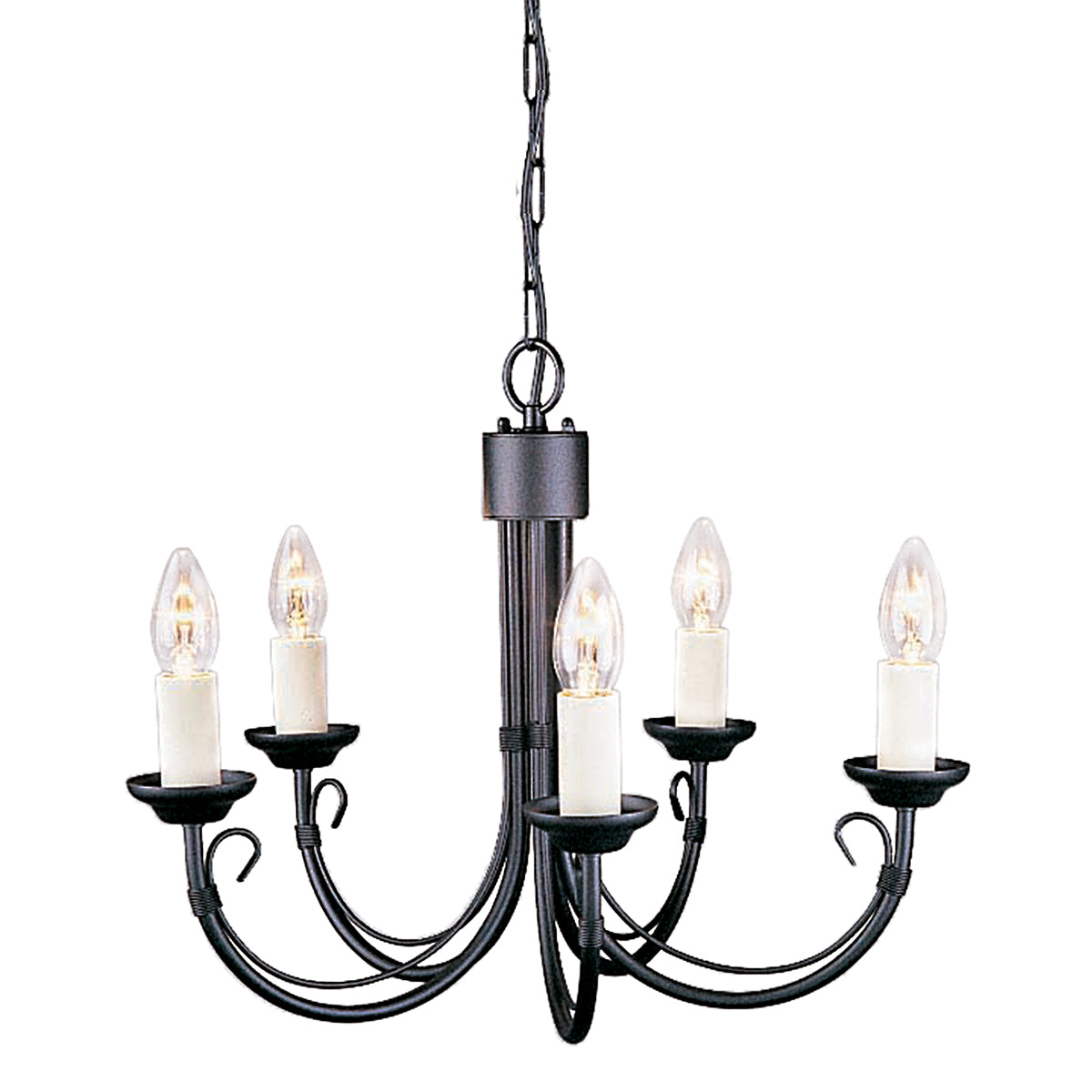 Chartwell Black 5-Light Chandelier