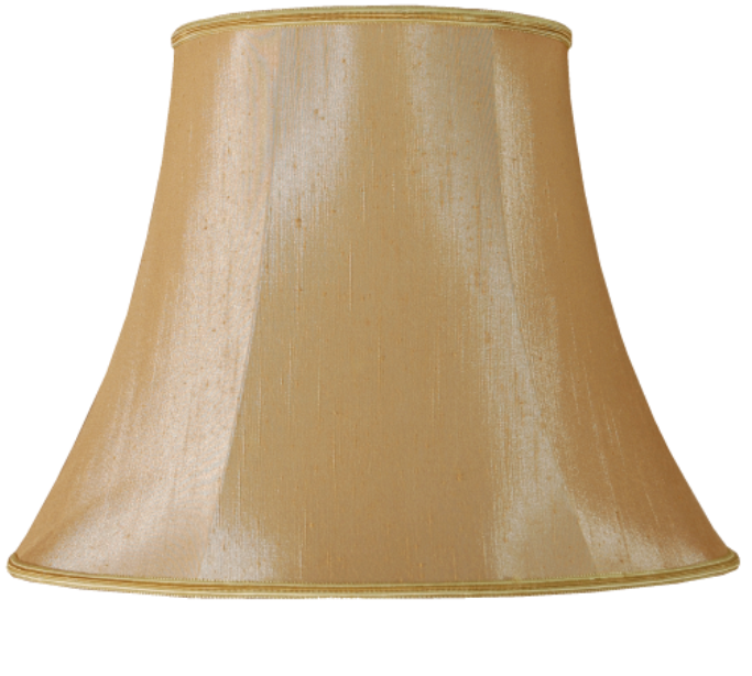 14" Bowed Empire Champagne Lamp Shade