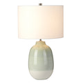 Chelsfield Green & White Table Lamp