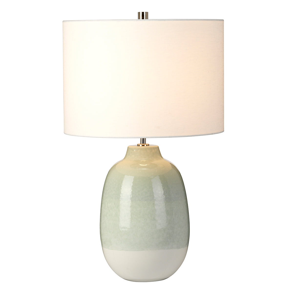 Chelsfield Green & White Table Lamp