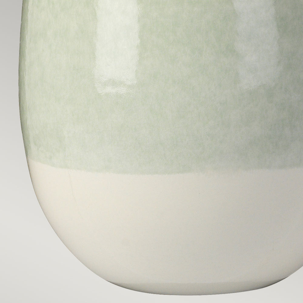 Chelsfield Green & White Table Lamp