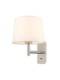 Christie 1lt Satin Nickel Wall Light