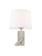Christie Wall Light In Satin Nickel