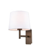 Christie wall light in brushed brown