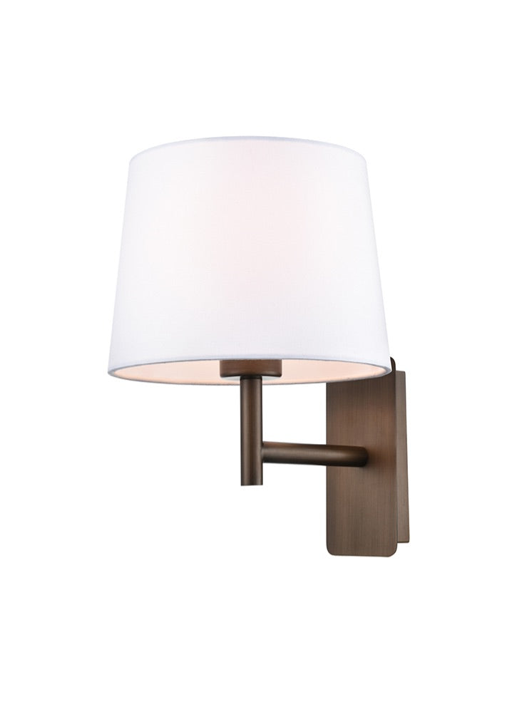 Christie wall light in brushed brown