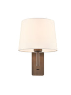 Christie wall light in brushed brown