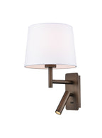 Christie Reading Wall Light In Brushed Bronze