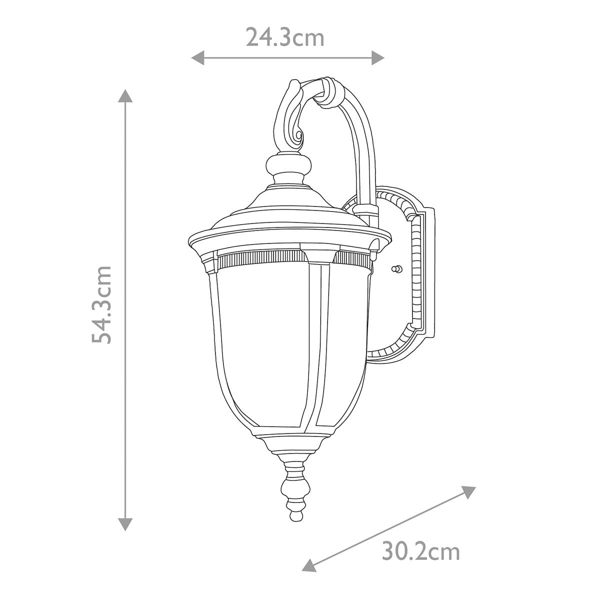 Cleveland 1 Light Medium Wall Lantern 1