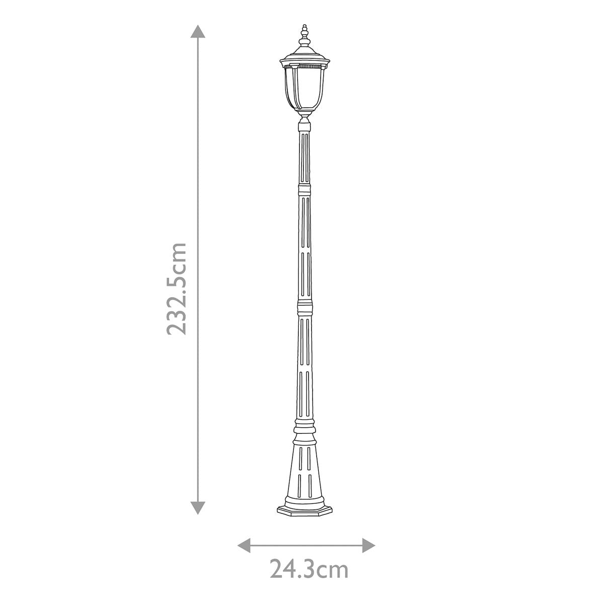Cleveland 1 Light Single Head Lamp Post