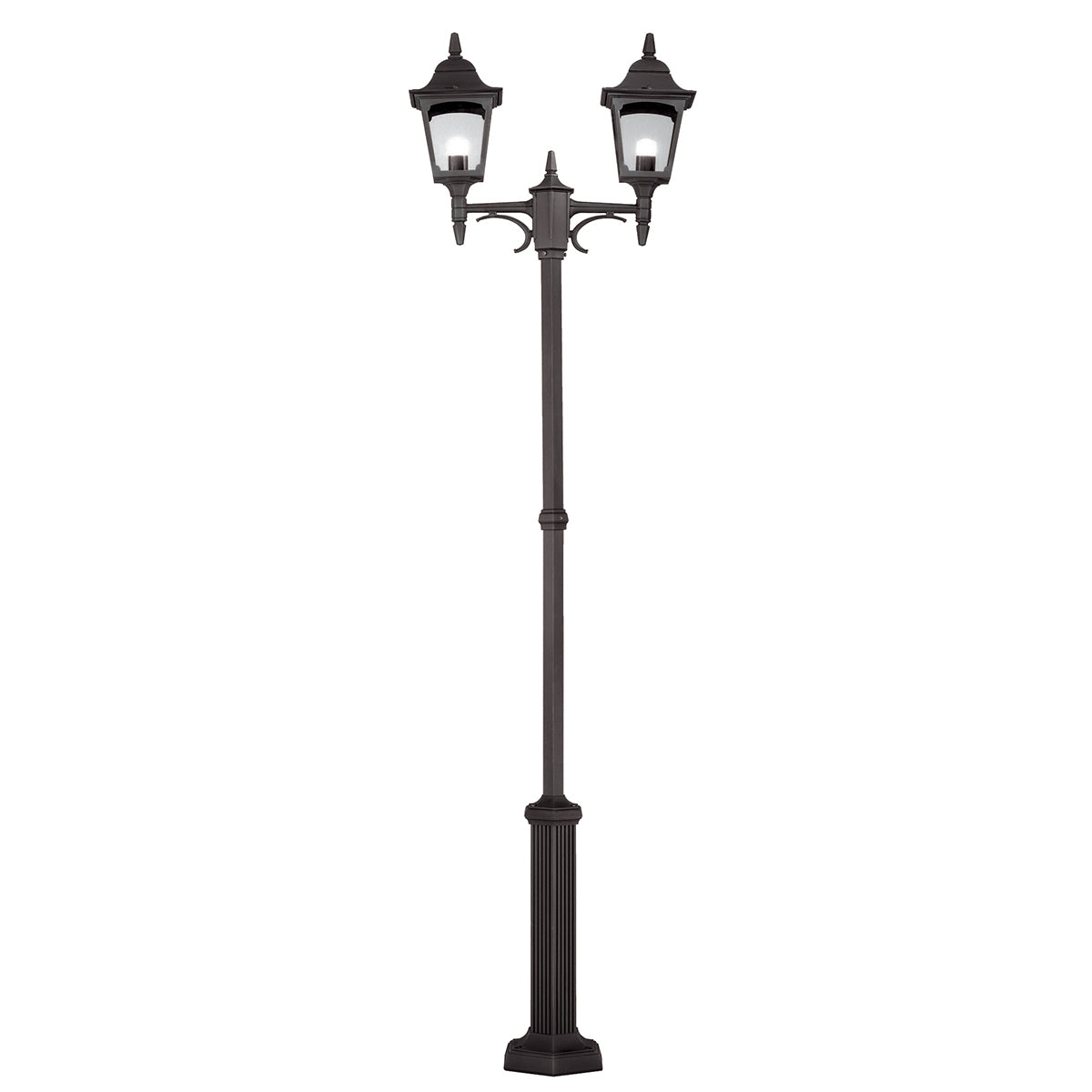 Chapel Black Twin Post Light