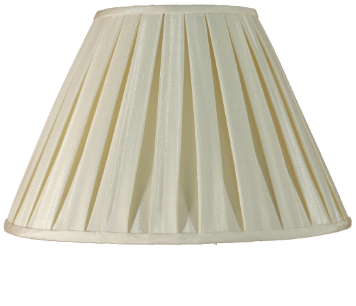 10" Box Pleat Ivory Lamp Shade