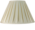 22" Box Pleat Ivory Lamp Shade