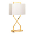 Cross Table Lamp - Ivory shade