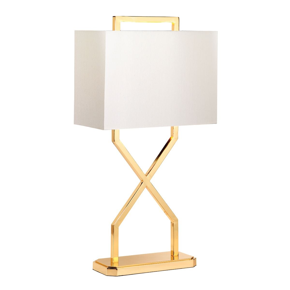 Cross Table Lamp - Ivory shade