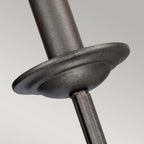 Crown Grey 2-Light Wall Light