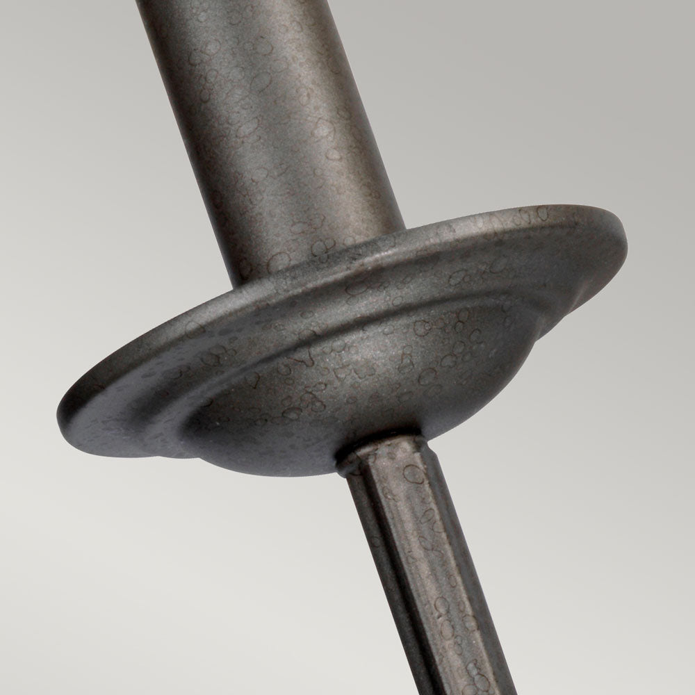 Crown Grey 2-Light Wall Light