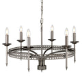 Crown Grey 6-Light Chandelier