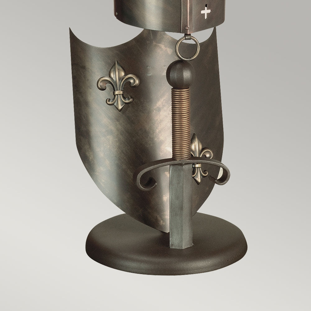 Crusader Burnished Bronze Table Lamp