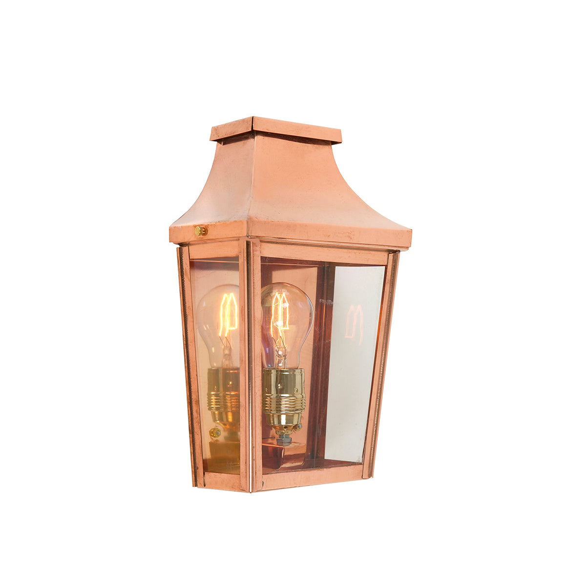 Chelsea 1-Light Small Black Half Wall Lantern