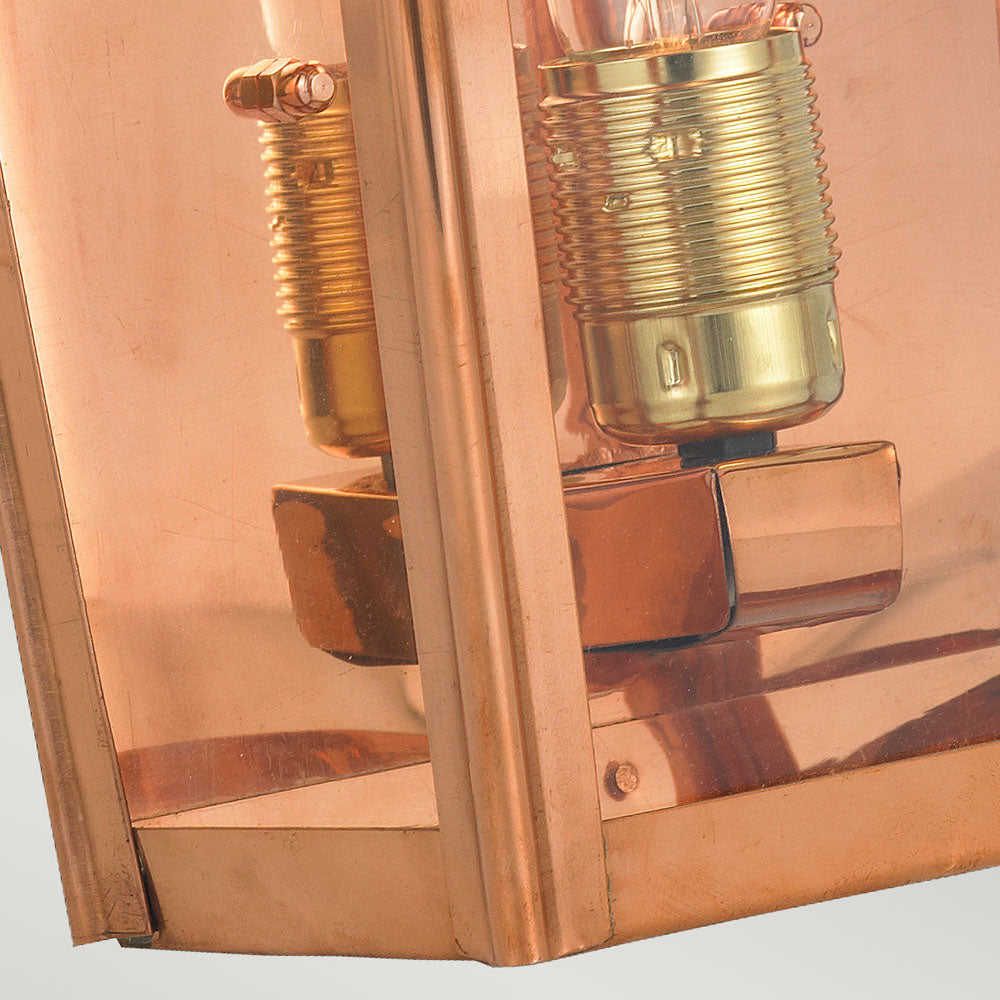 Chelsea 1-Light Large Copper Half Wall Lantern