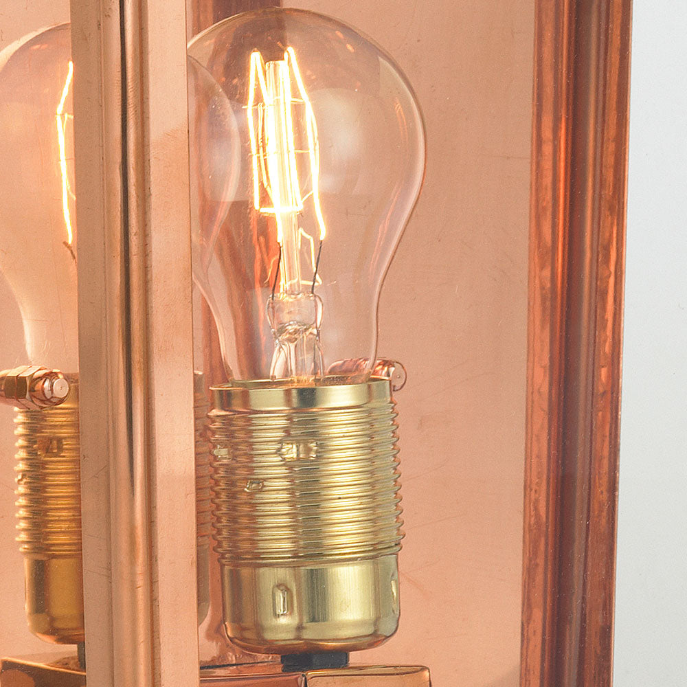 Chelsea 1-Light Large Copper Half Wall Lantern