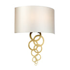 Curtis Large Aged Brass 2-Light Wall Sconce