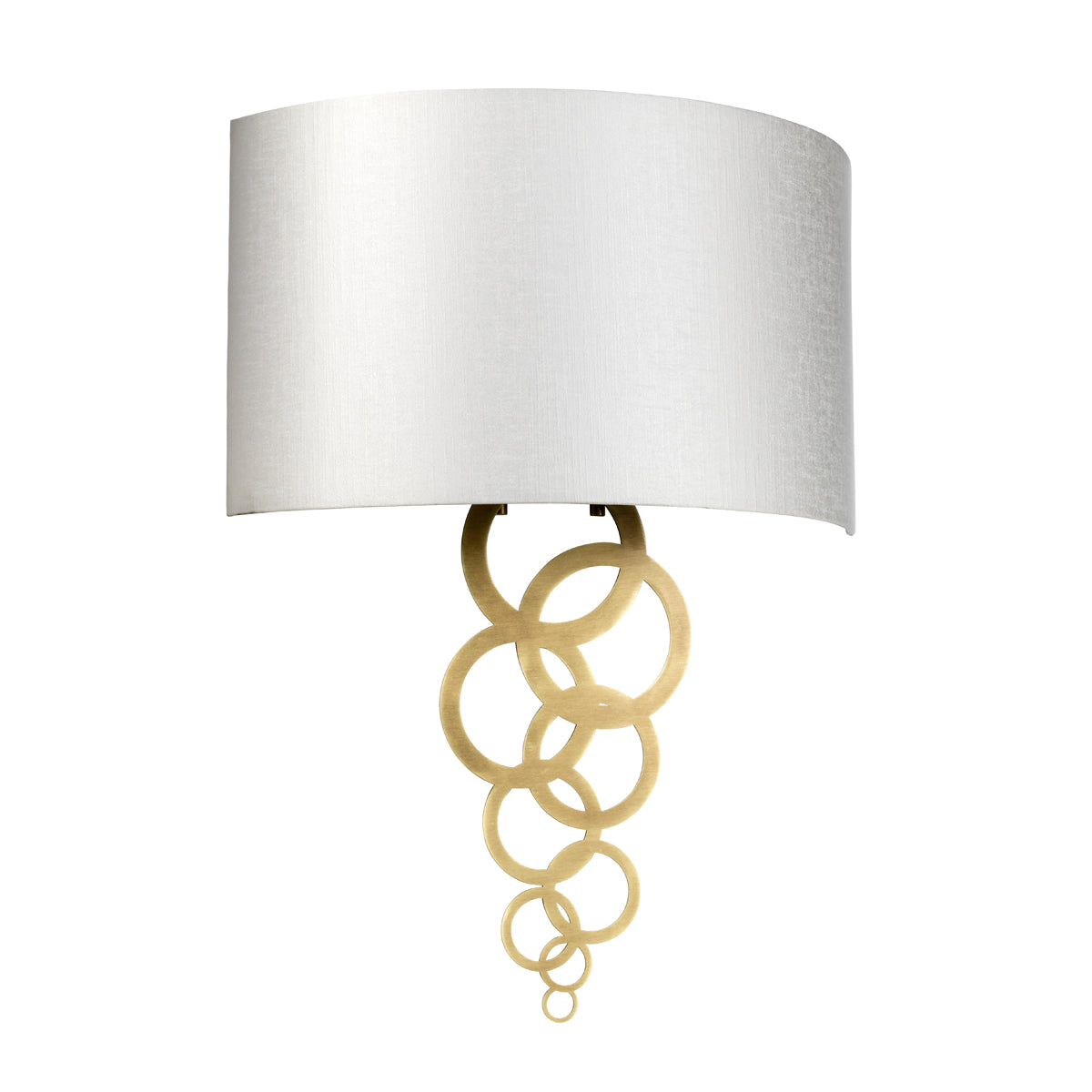 Curtis Large Aged Brass 2-Light Wall Sconce
