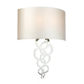 Curtis Large Polished Chrome 2-Light Wall Sconce