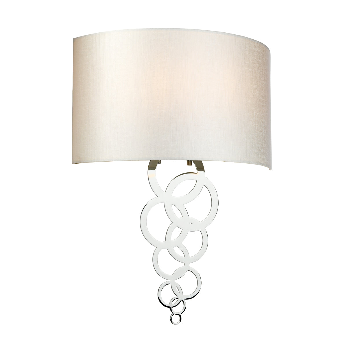 Curtis Large Polished Chrome 2-Light Wall Sconce