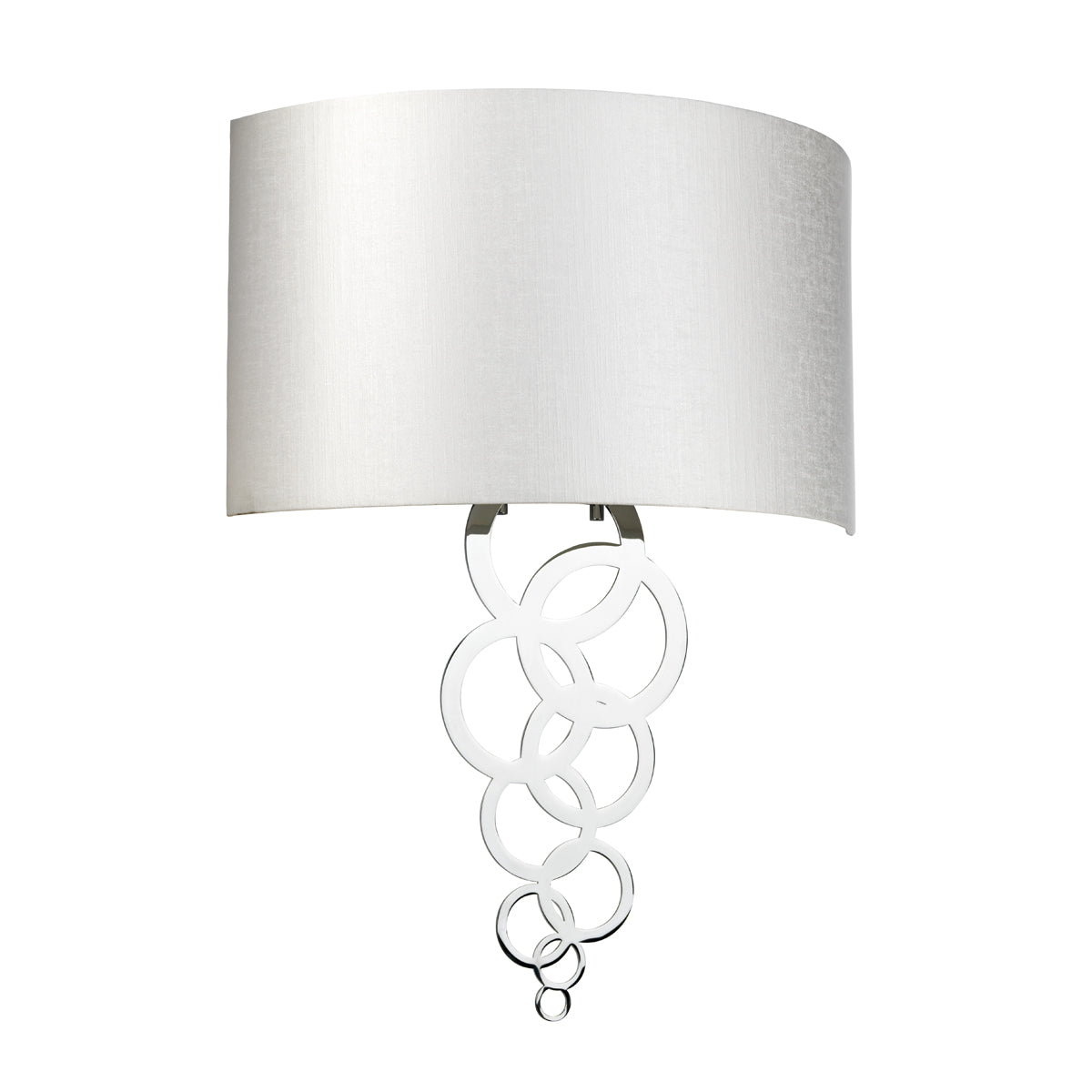 Curtis Large Polished Chrome 2-Light Wall Sconce