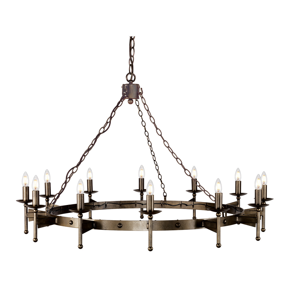 Cromwell 12-Light Old Bronze Chandelier