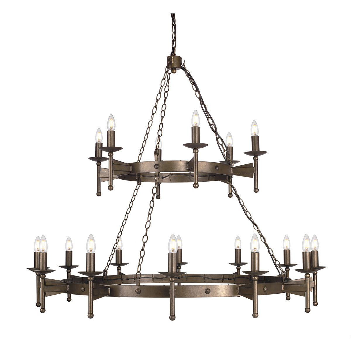 Cromwell 18-Light Old Bronze Chandelier