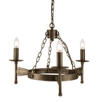 Cromwell 3-Light Old Bronze Chandelier