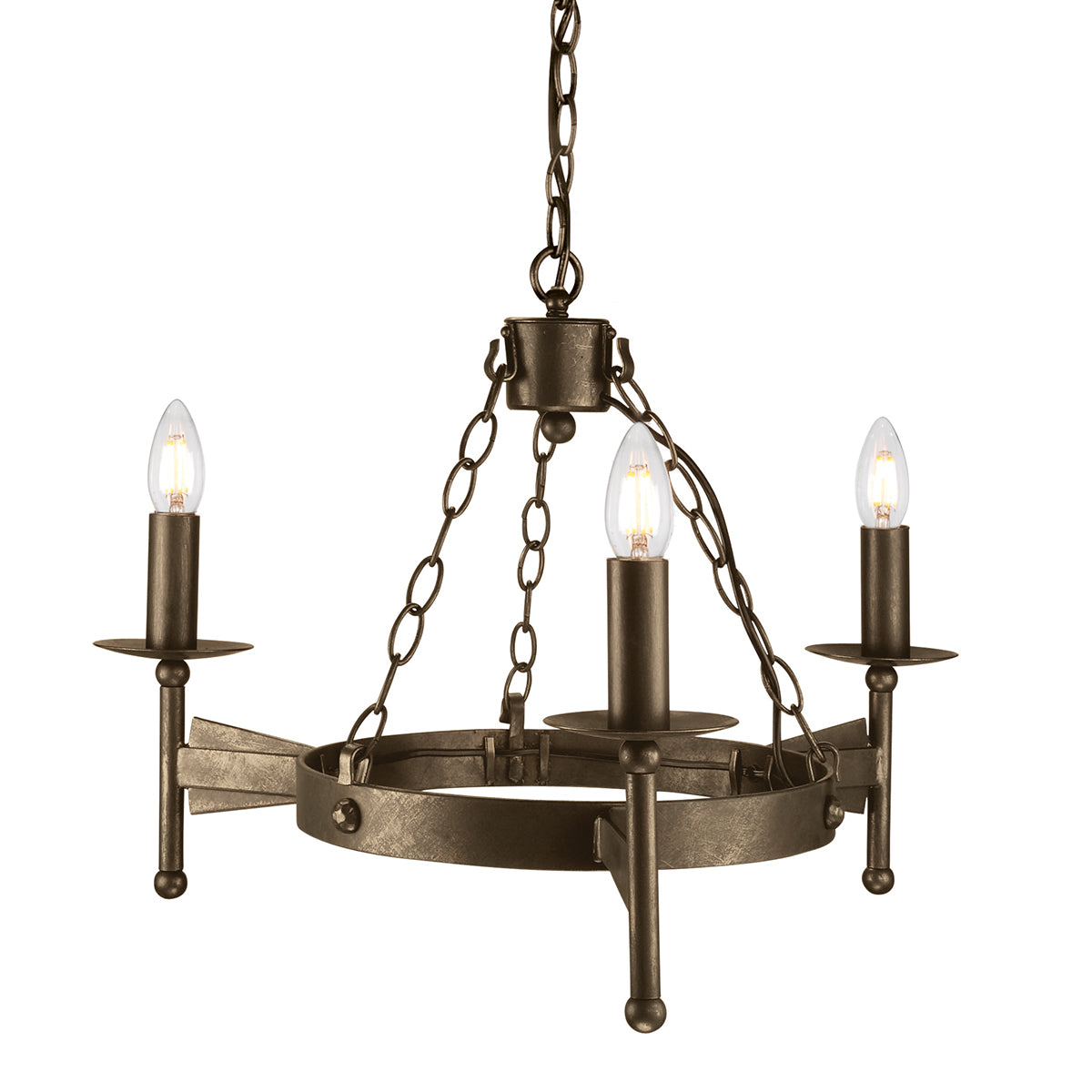 Cromwell 3-Light Old Bronze Chandelier