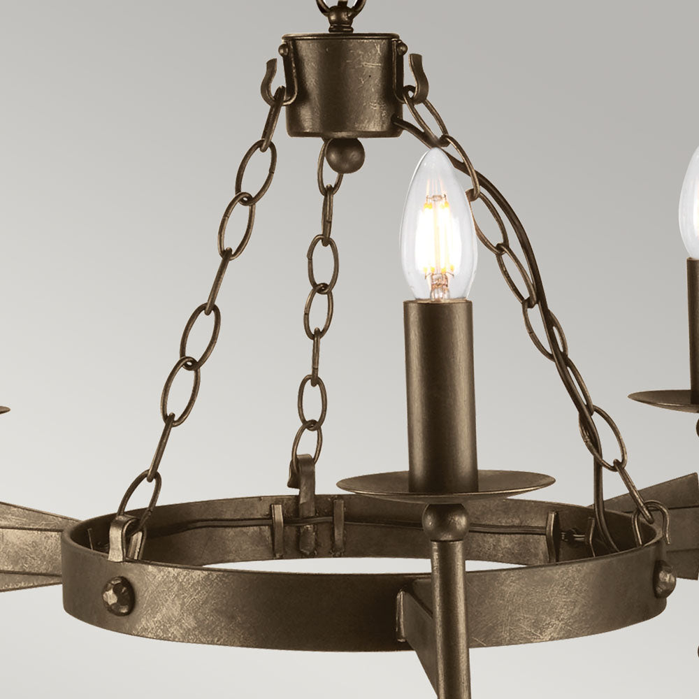Cromwell 3-Light Old Bronze Chandelier