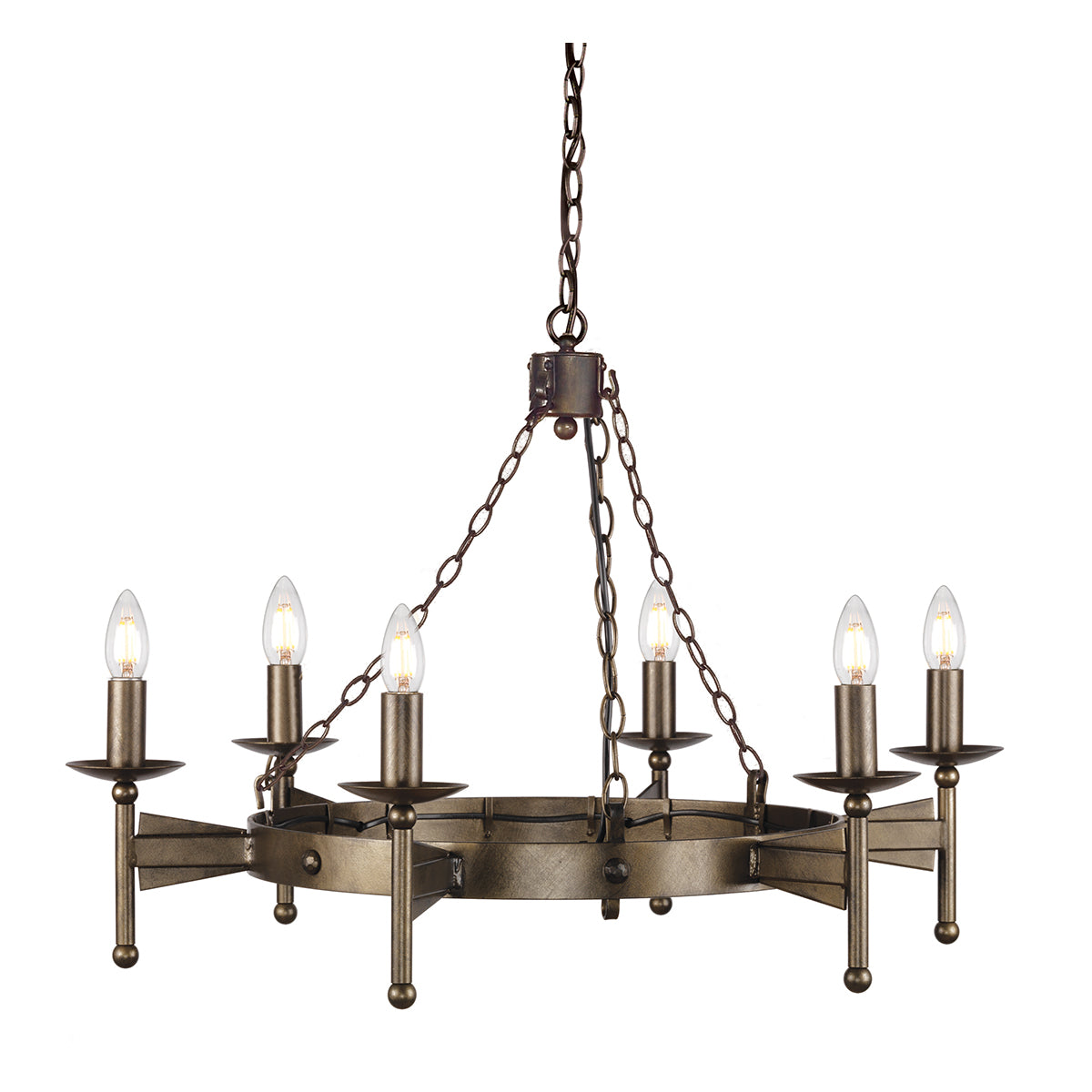 Cromwell 6-Light Old Bronze Chandelier