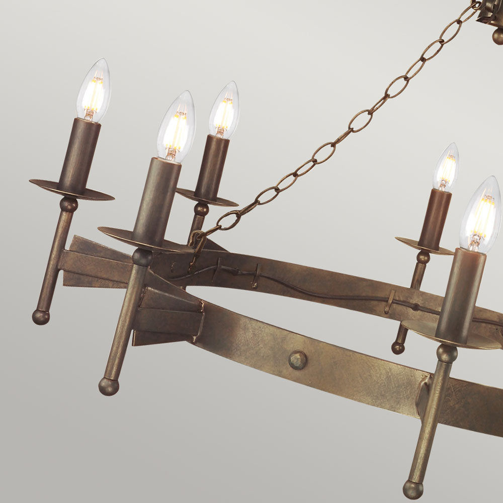 Cromwell 8-Light Old Bronze Chandelier