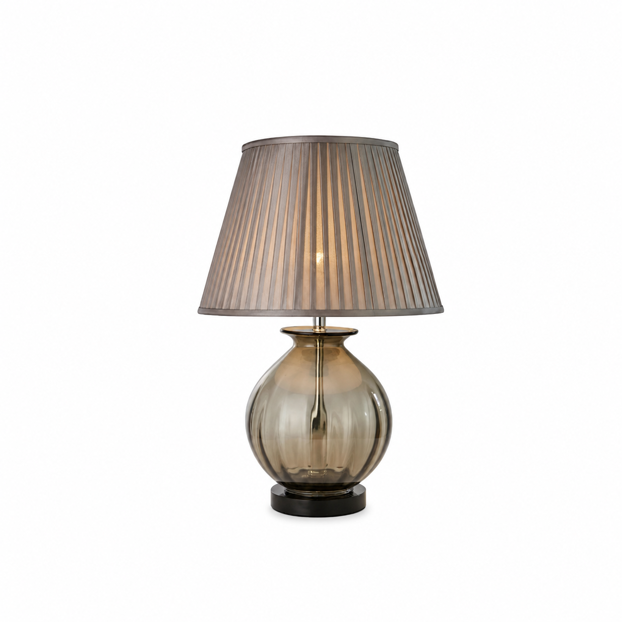 TL1423 - Transparent Tinted Brown Table Lamp