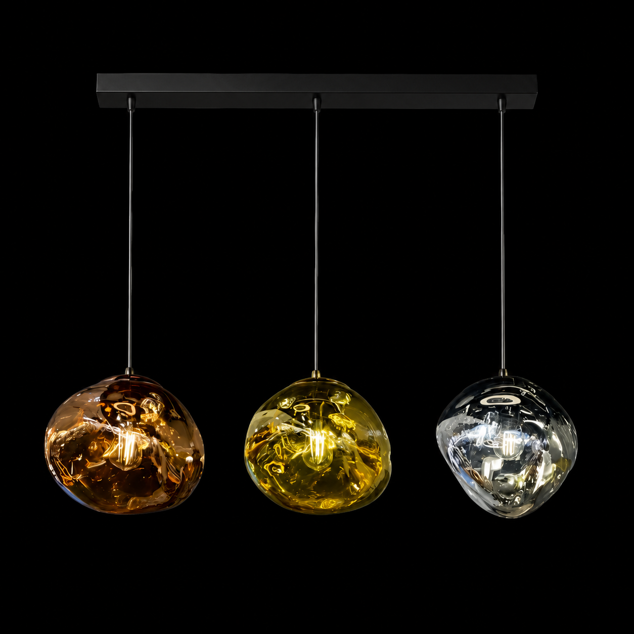 Mensa 300, 3 Light Bar Mixed Color Glass