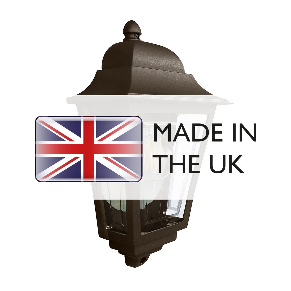 Deco Lane 1lt Half Wall Lantern 1