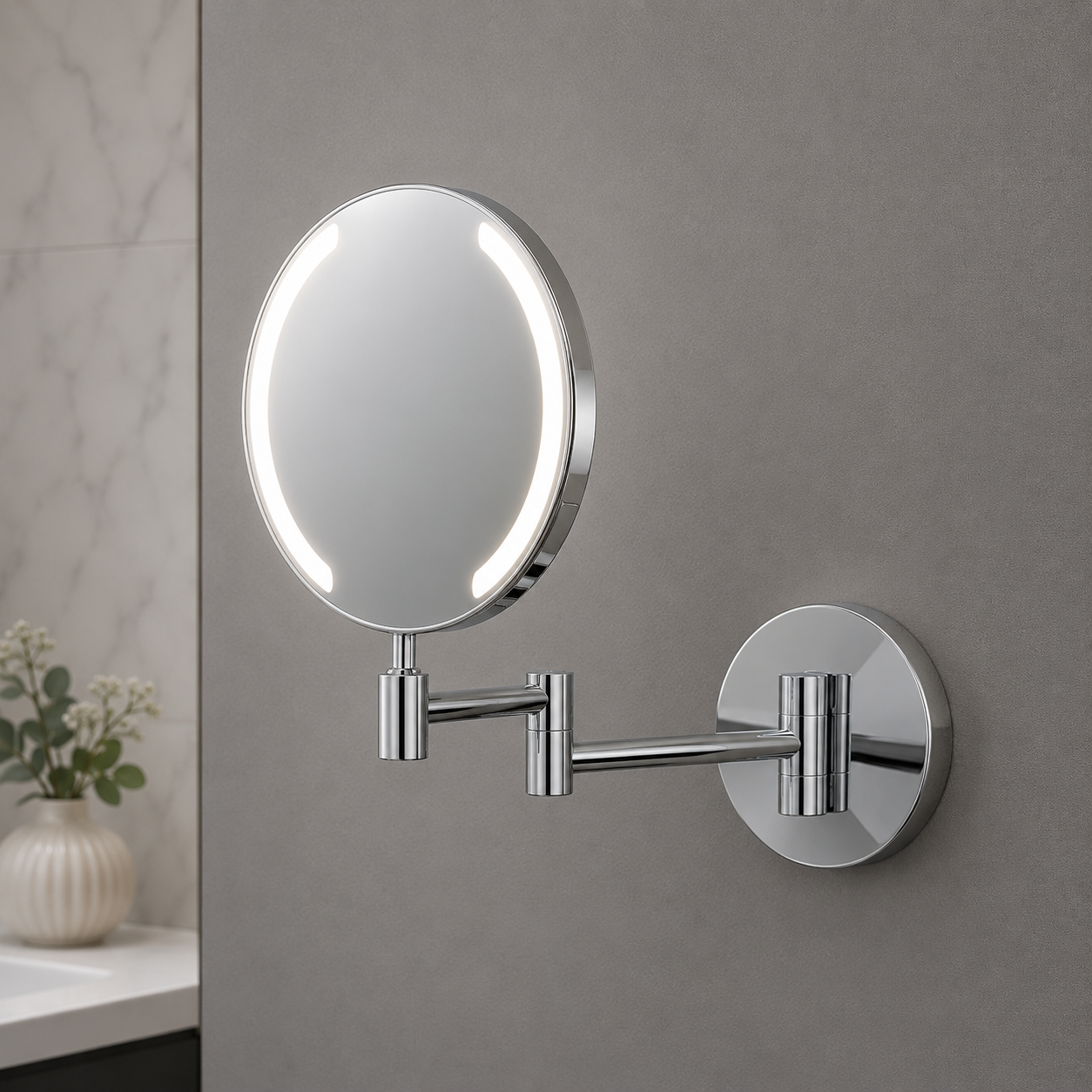Vista Wall Mounted LED Magnifying Mirror