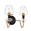 Armand 2-Light Aged Brass Wall Sconce