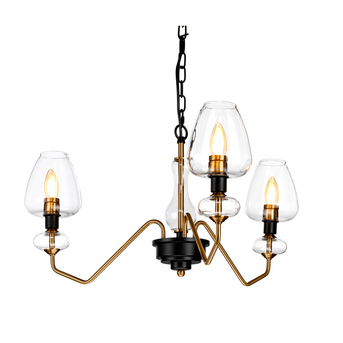 David Law Armand 3-Light Pendant (Aged Brass)