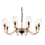 Armand 8-Light Chandelier (Aged Brass)