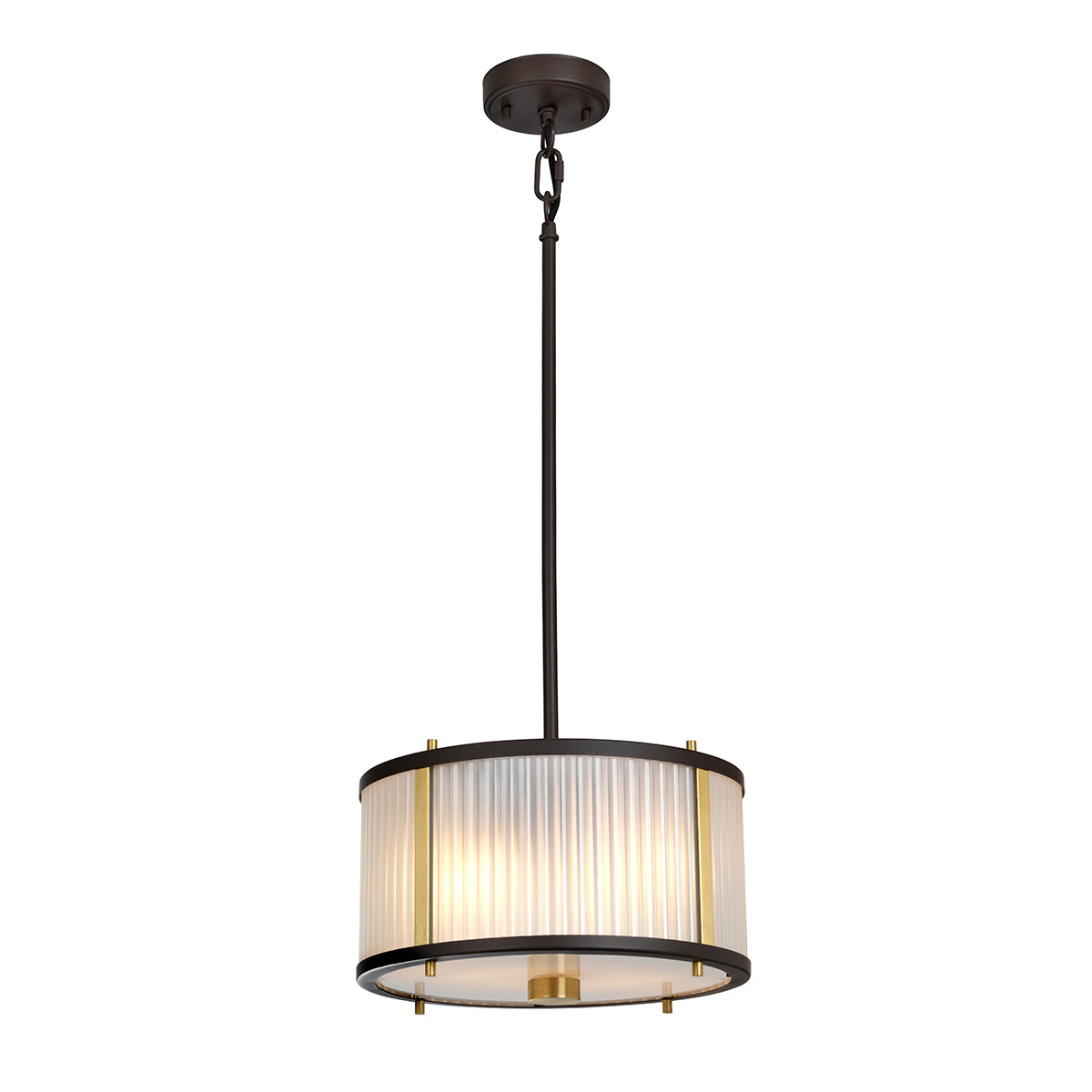 Corona 2-Light Museum Bronze Pendant Light