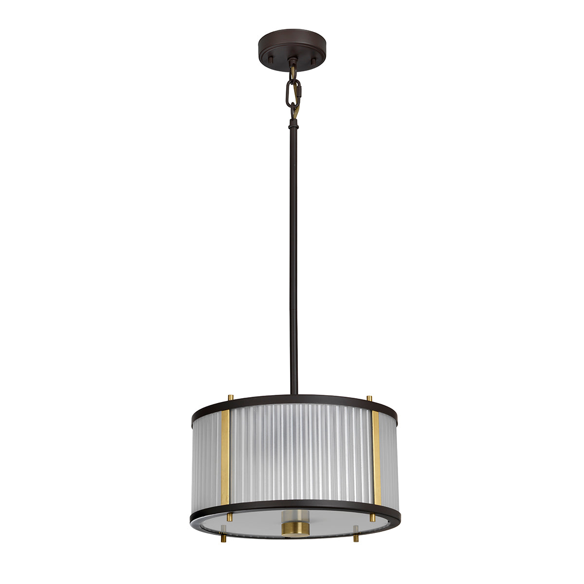 Corona 2-Light Museum Bronze Pendant Light